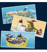 Novoroční přání - Brno -kartičky s obálkou, 15 ks